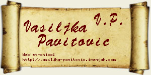 Vasiljka Pavitović vizit kartica